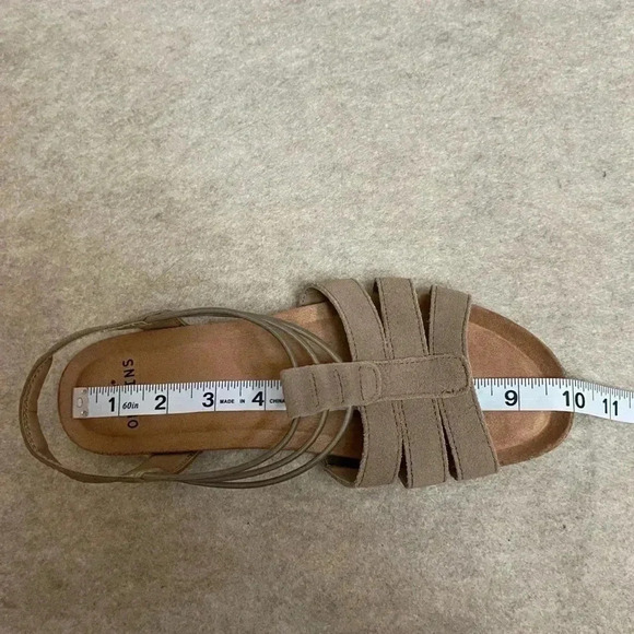 Earth Origins Suede Sling Back Laney Sedona Brown Womens Sandals size 8 Wide - Picture 14 of 14